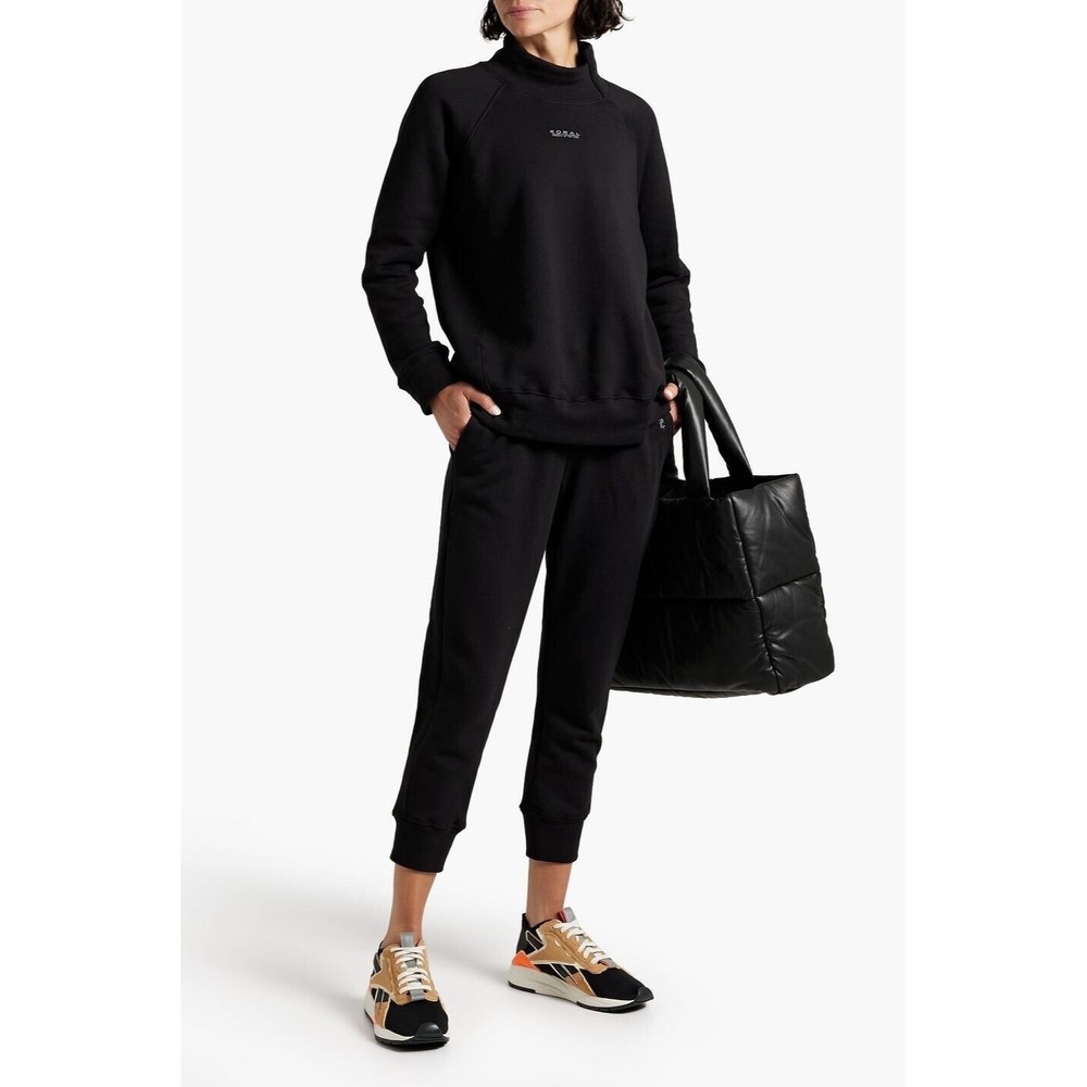 Koral Sweatshirt Women's Small Black Turtleneck Long Sleeve Athleisure